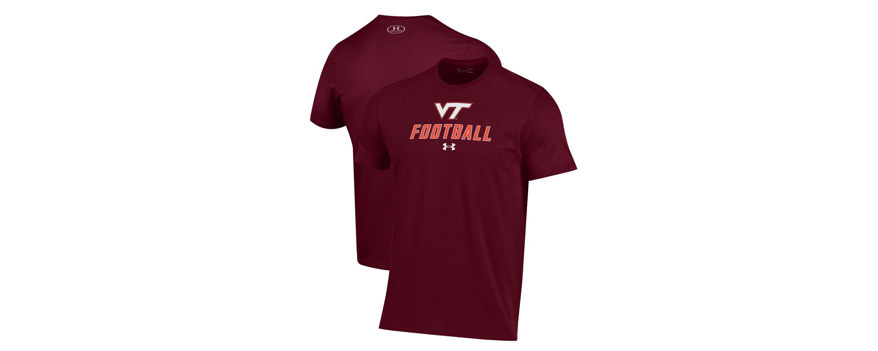 NCAA Under Armour Virginia Tech Hokies Football Performance T-Shirt