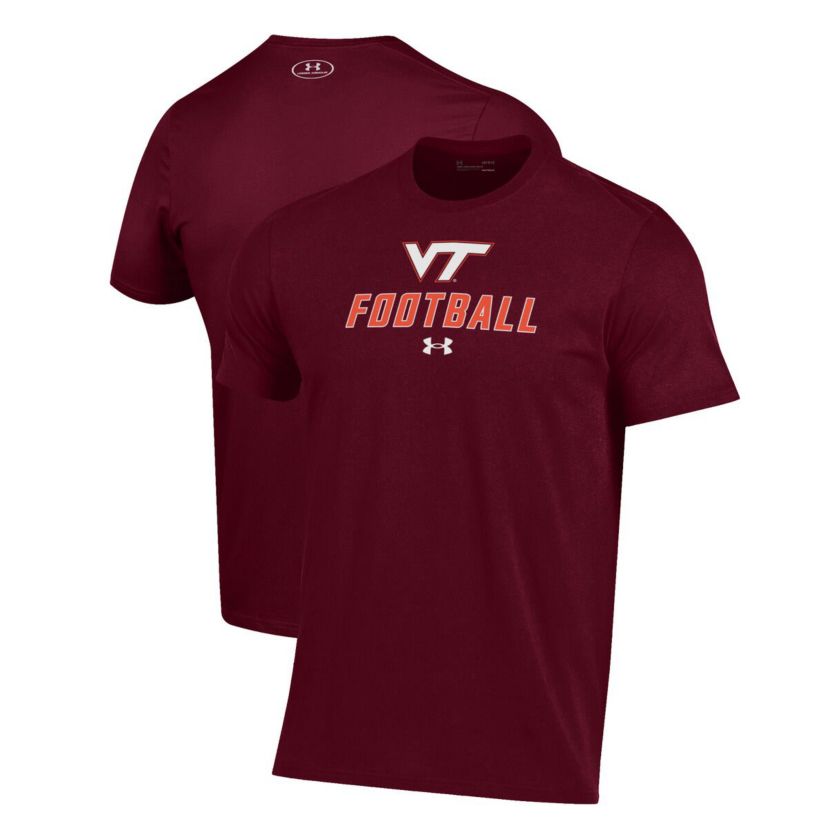 NCAA Under Armour Virginia Tech Hokies Football Performance T-Shirt