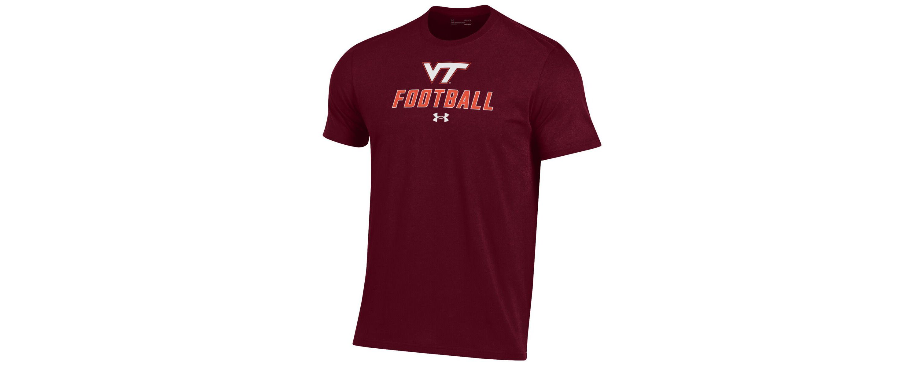 NCAA Under Armour Virginia Tech Hokies Football Performance T-Shirt
