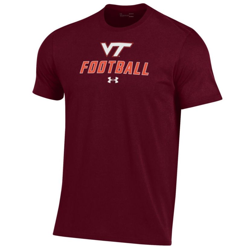 NCAA Under Armour Virginia Tech Hokies Football Performance T-Shirt