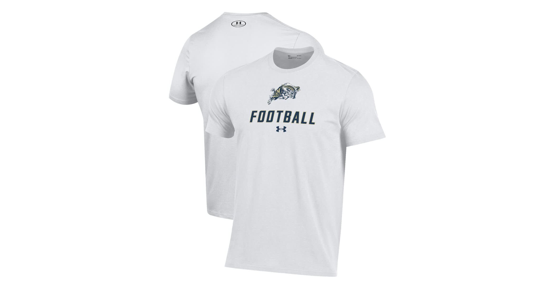 Navy Midshipmen NCAA Under Armour Midshipmen Football Performance T-Shirt