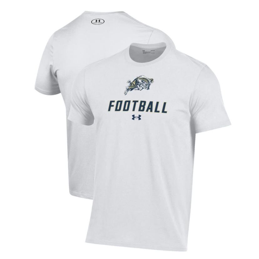 Navy Midshipmen NCAA Under Armour Midshipmen Football Performance T-Shirt