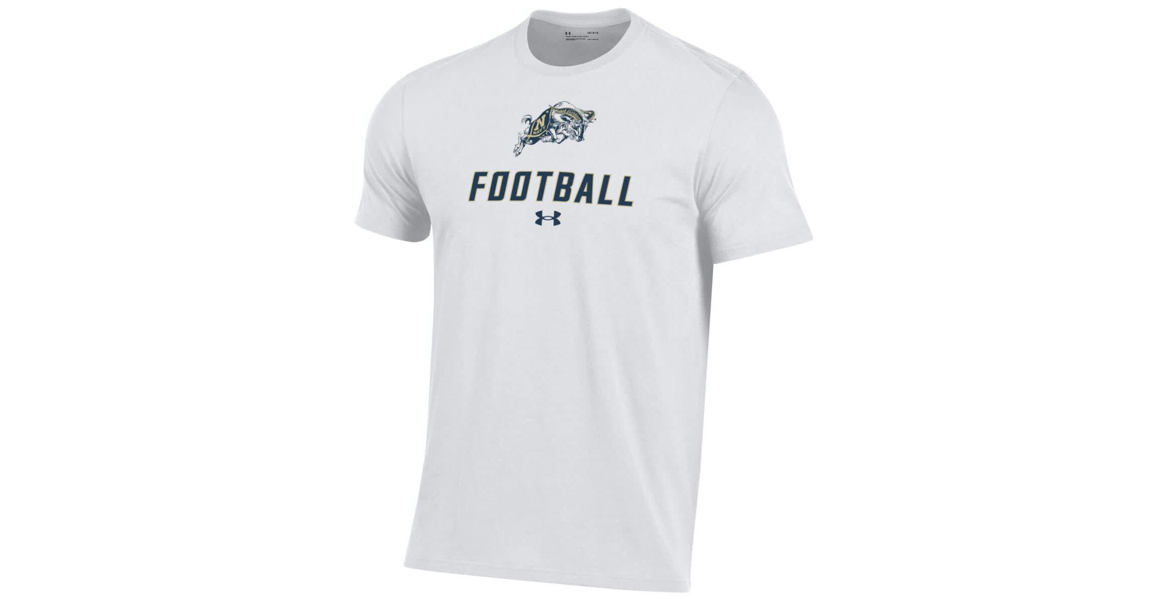 Navy Midshipmen NCAA Under Armour Midshipmen Football Performance T-Shirt