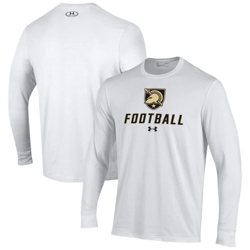 Army Black Knights NCAA Under Armour Army Knights Football Performance Long Sleeve T-Shirt