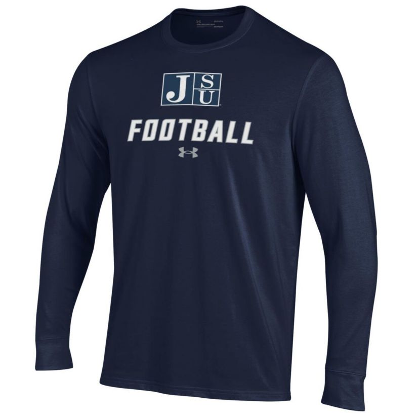 NCAA Under Armour Jackson State Tigers Football Performance Long Sleeve T-Shirt