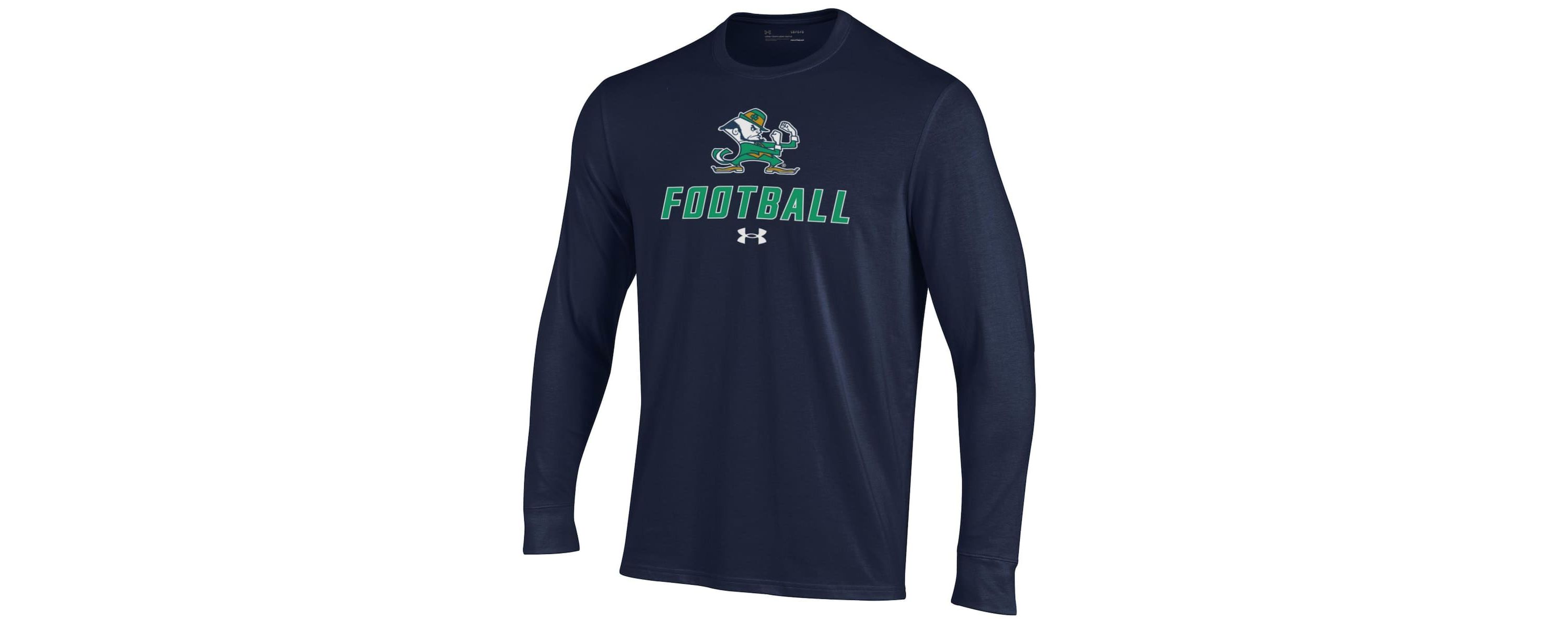 NCAA Under Armour Notre Dame Fighting Irish Football Performance Long Sleeve T-Shirt