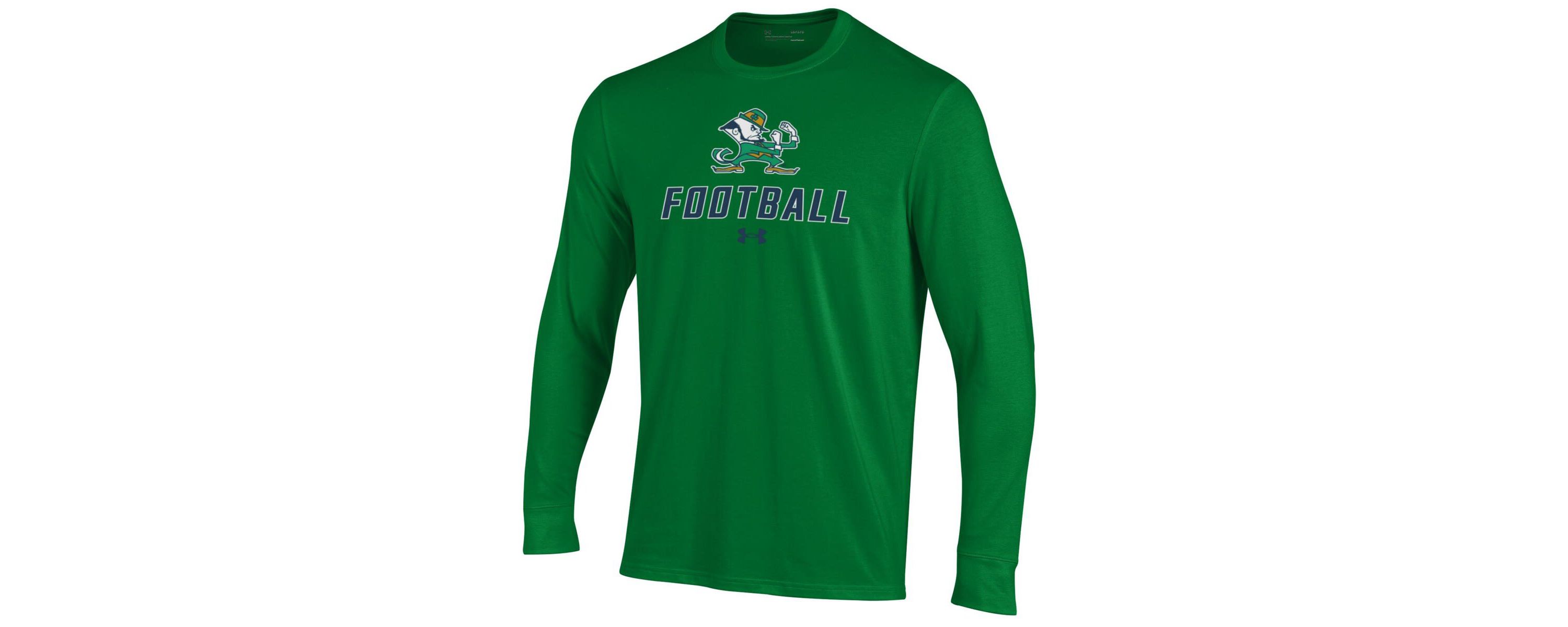NCAA Under Armour Notre Dame Fighting Irish Football Performance Long Sleeve T-Shirt