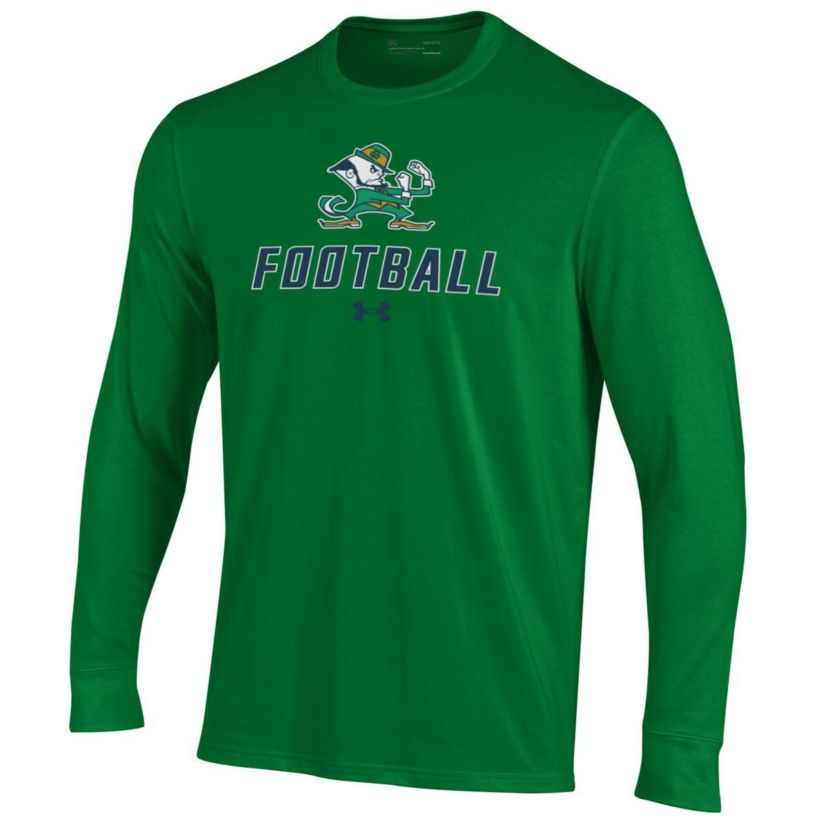 NCAA Under Armour Notre Dame Fighting Irish Football Performance Long Sleeve T-Shirt