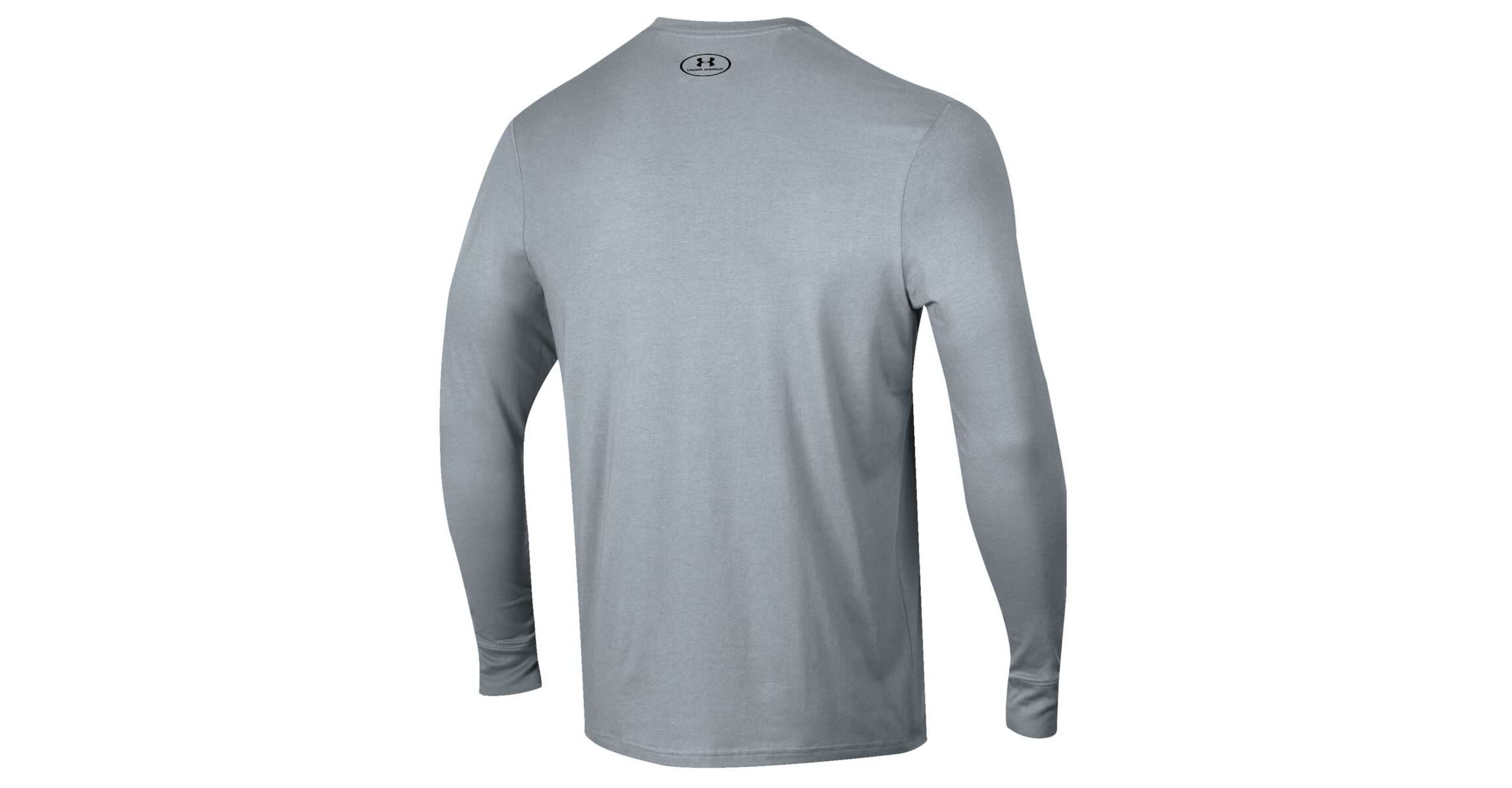 NCAA Under Armour Grey Notre Dame Fighting Irish Football Performance Long Sleeve T-Shirt
