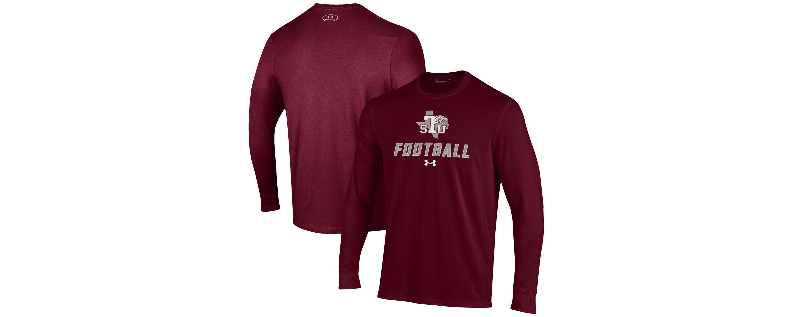 NCAA Under Armour Texas Southern Tigers Football Performance Long Sleeve T-Shirt