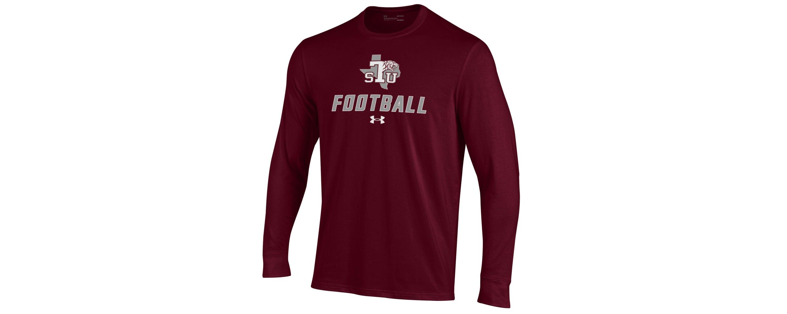 NCAA Under Armour Texas Southern Tigers Football Performance Long Sleeve T-Shirt