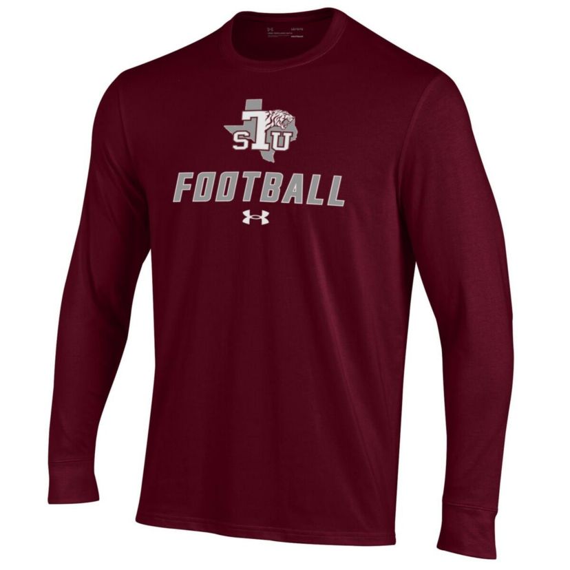 NCAA Under Armour Texas Southern Tigers Football Performance Long Sleeve T-Shirt