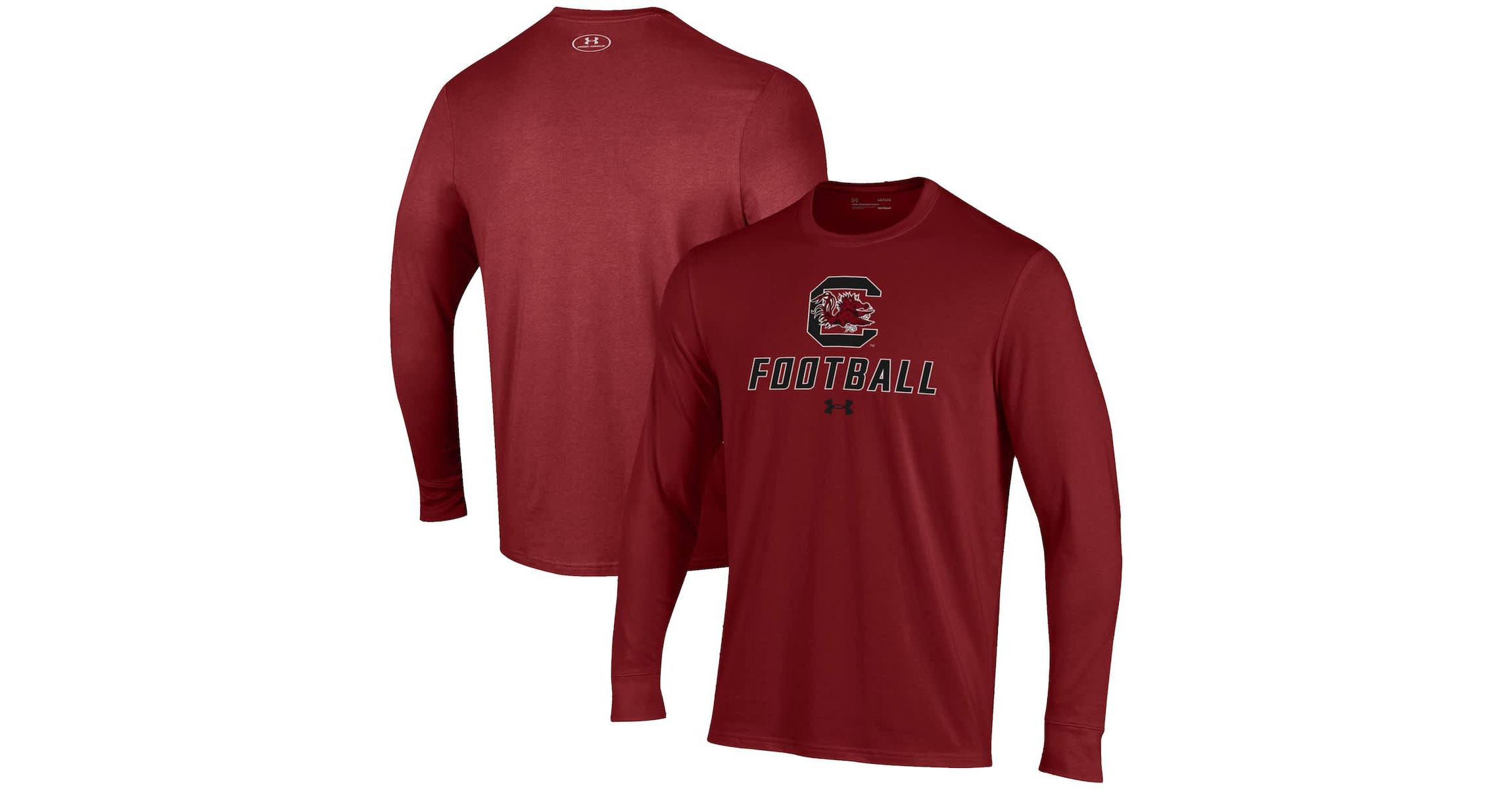 NCAA Under Armour South Carolina Gamecocks Football Performance Long Sleeve T-Shirt