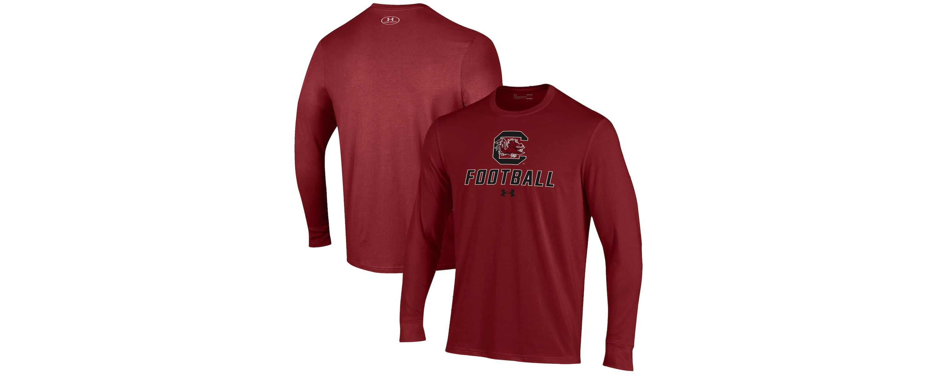 NCAA Under Armour South Carolina Gamecocks Football Performance Long Sleeve T-Shirt