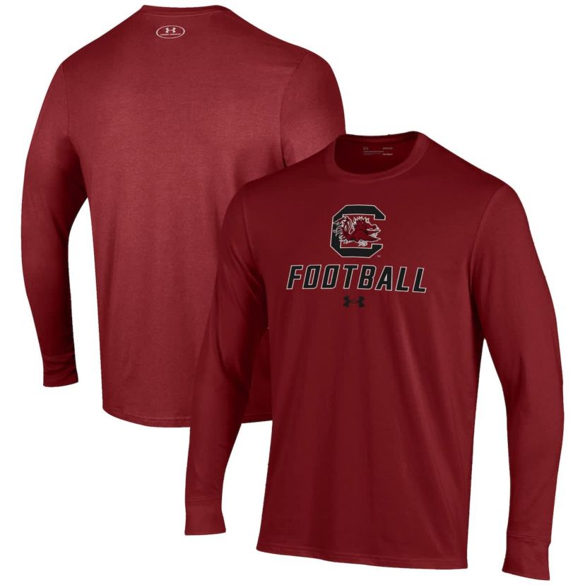 NCAA Under Armour South Carolina Gamecocks Football Performance Long Sleeve T-Shirt