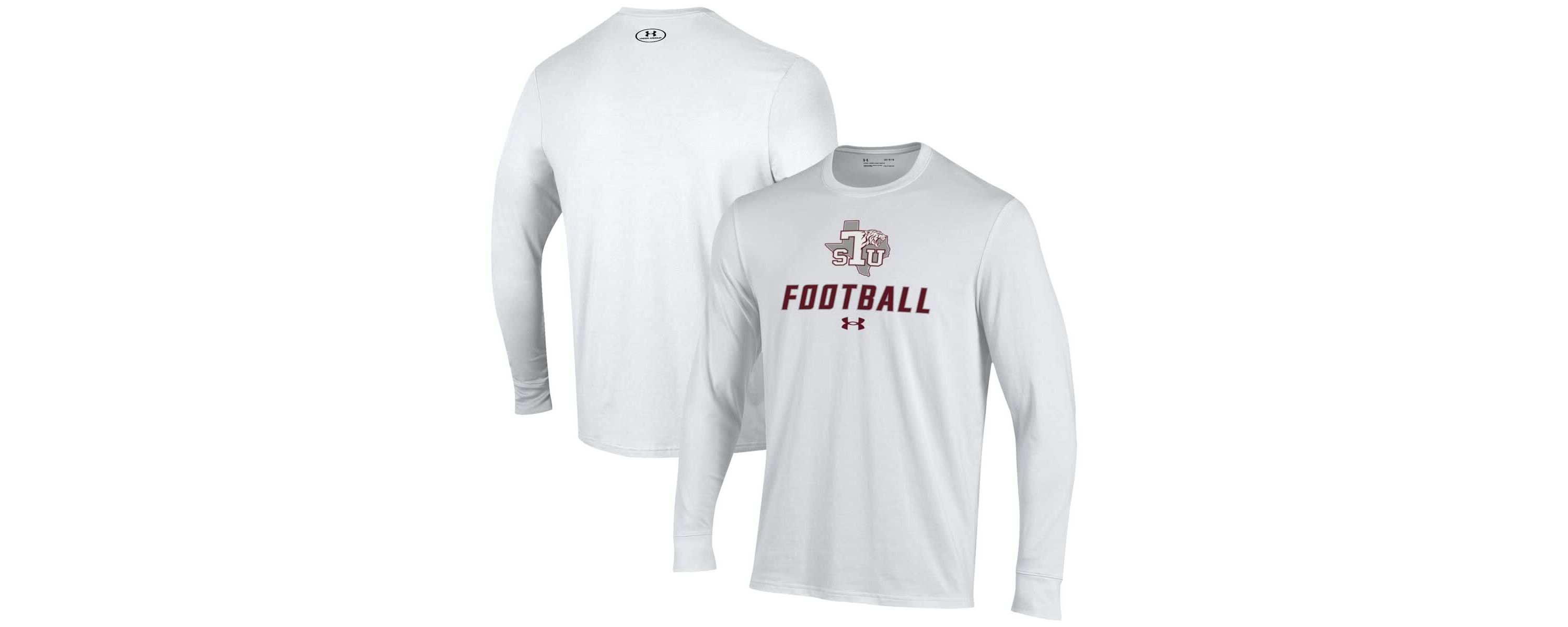 NCAA Under Armour Texas Southern Tigers Football Performance Long Sleeve T-Shirt