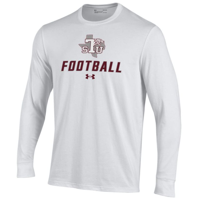 NCAA Under Armour Texas Southern Tigers Football Performance Long Sleeve T-Shirt