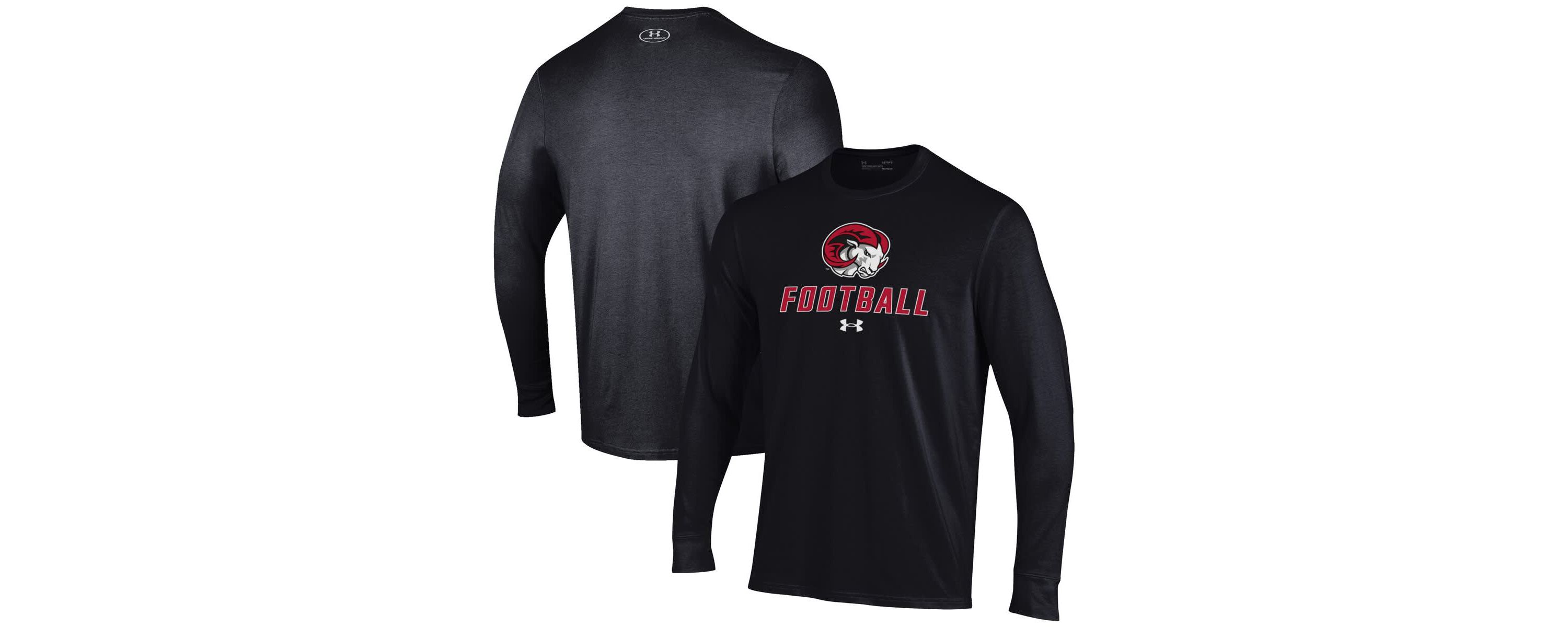 NCAA Under Armour Winston-Salem State Rams Football Performance Long Sleeve T-Shirt