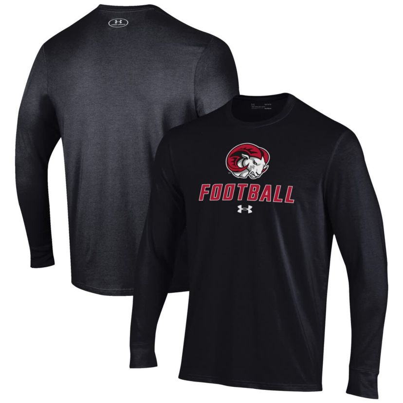 NCAA Under Armour Winston-Salem State Rams Football Performance Long Sleeve T-Shirt