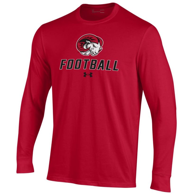 NCAA Under Armour Winston-Salem State Rams Football Performance Long Sleeve T-Shirt