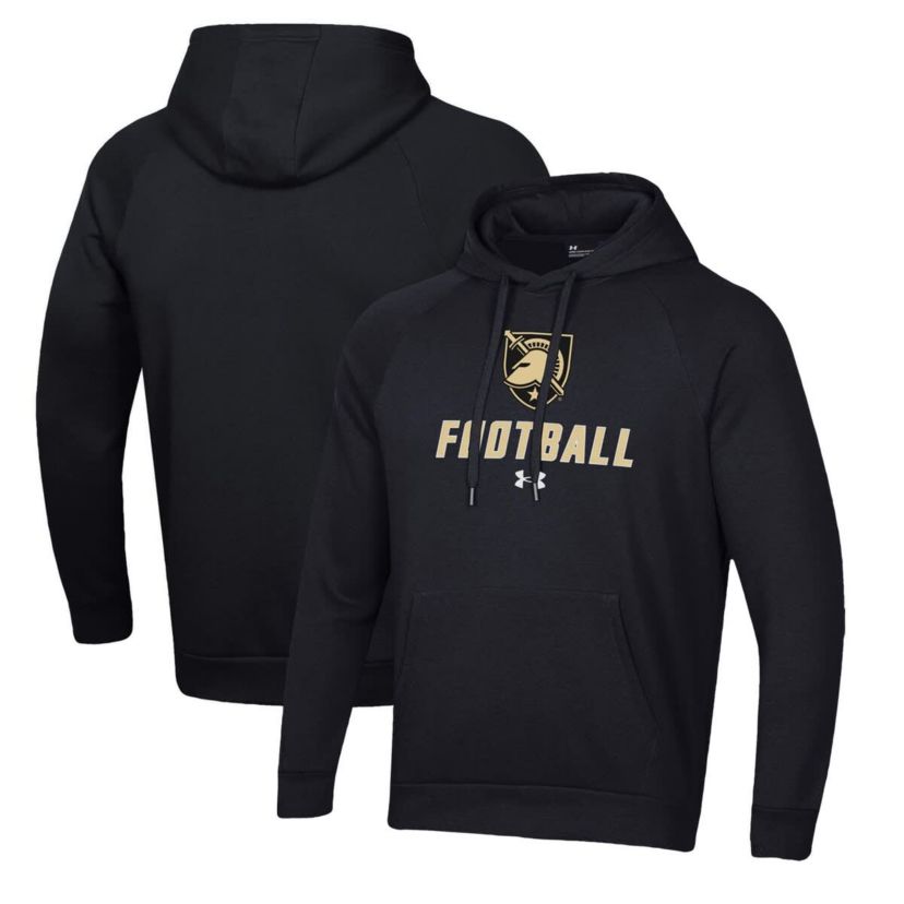 Army Black Knights NCAA Under Armour Army Knights Football Rival Fleece Pullover Hoodie