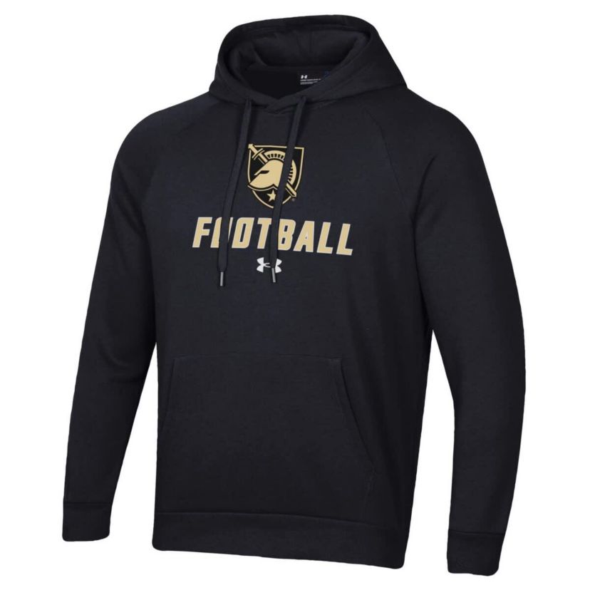Army Black Knights NCAA Under Armour Army Knights Football Rival Fleece Pullover Hoodie