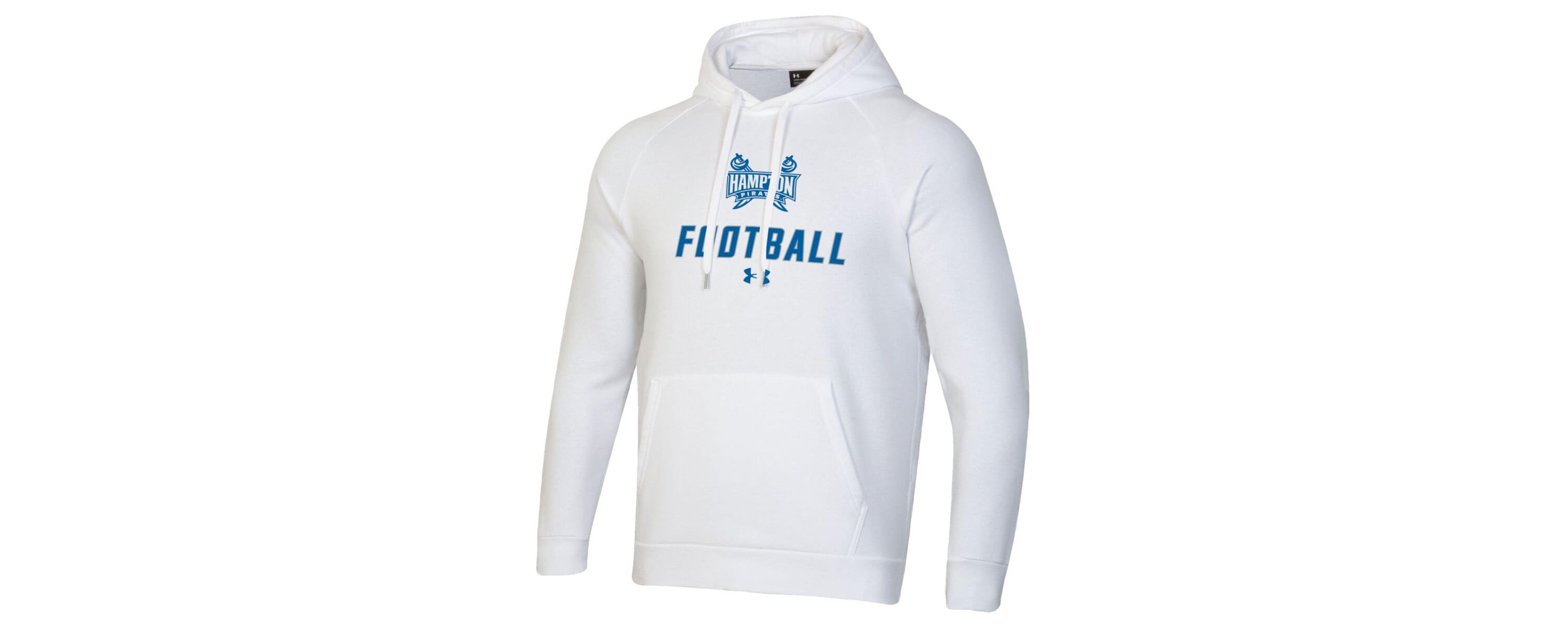 NCAA Under Armour Hampton Pirates Football Rival Fleece Pullover Hoodie