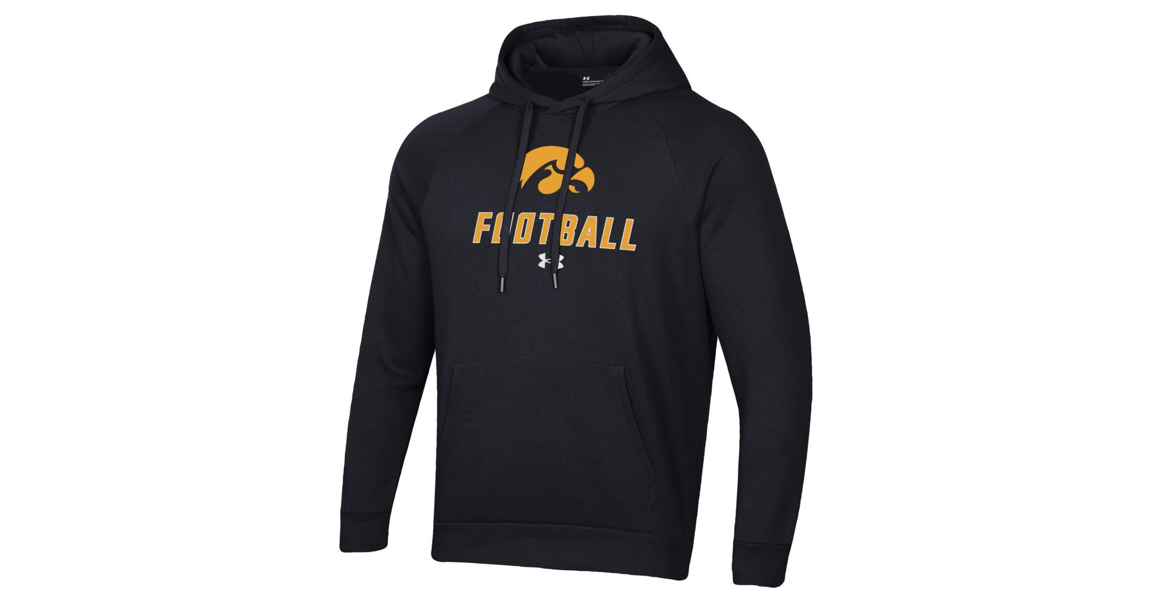 NCAA Under Armour Iowa Hawkeyes Football Rival Fleece Pullover Hoodie