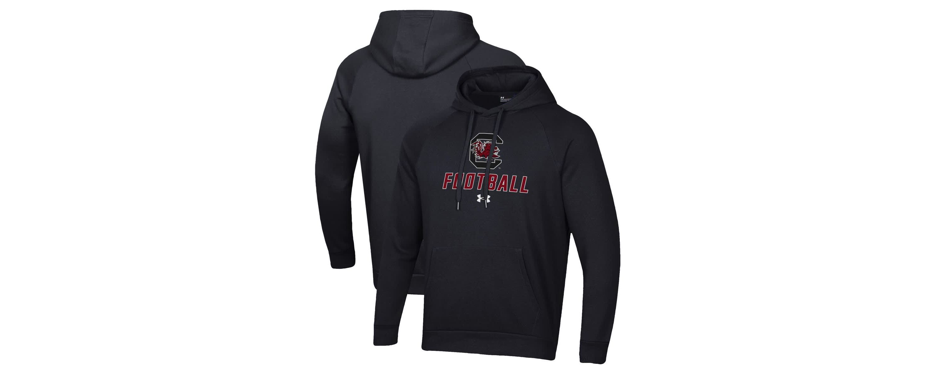 NCAA Under Armour South Carolina Gamecocks Football Rival Fleece Pullover Hoodie