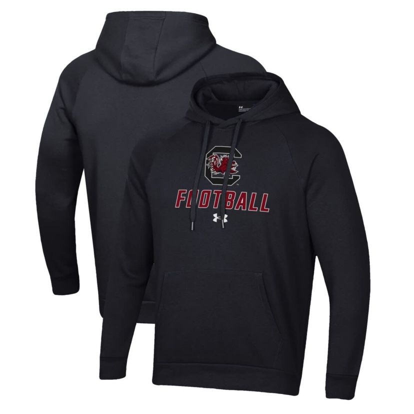 NCAA Under Armour South Carolina Gamecocks Football Rival Fleece Pullover Hoodie