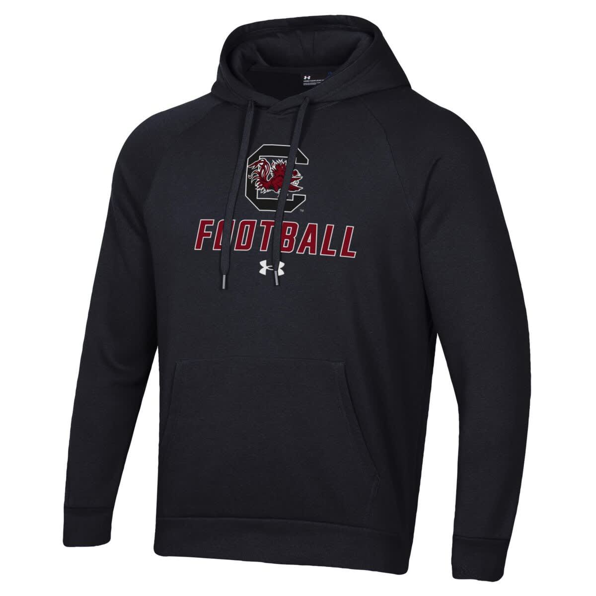 NCAA Under Armour South Carolina Gamecocks Football Rival Fleece Pullover Hoodie