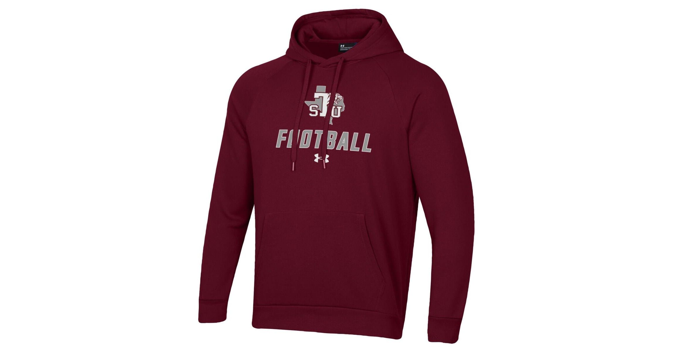 NCAA Under Armour Texas Southern Tigers Football Rival Fleece Pullover Hoodie