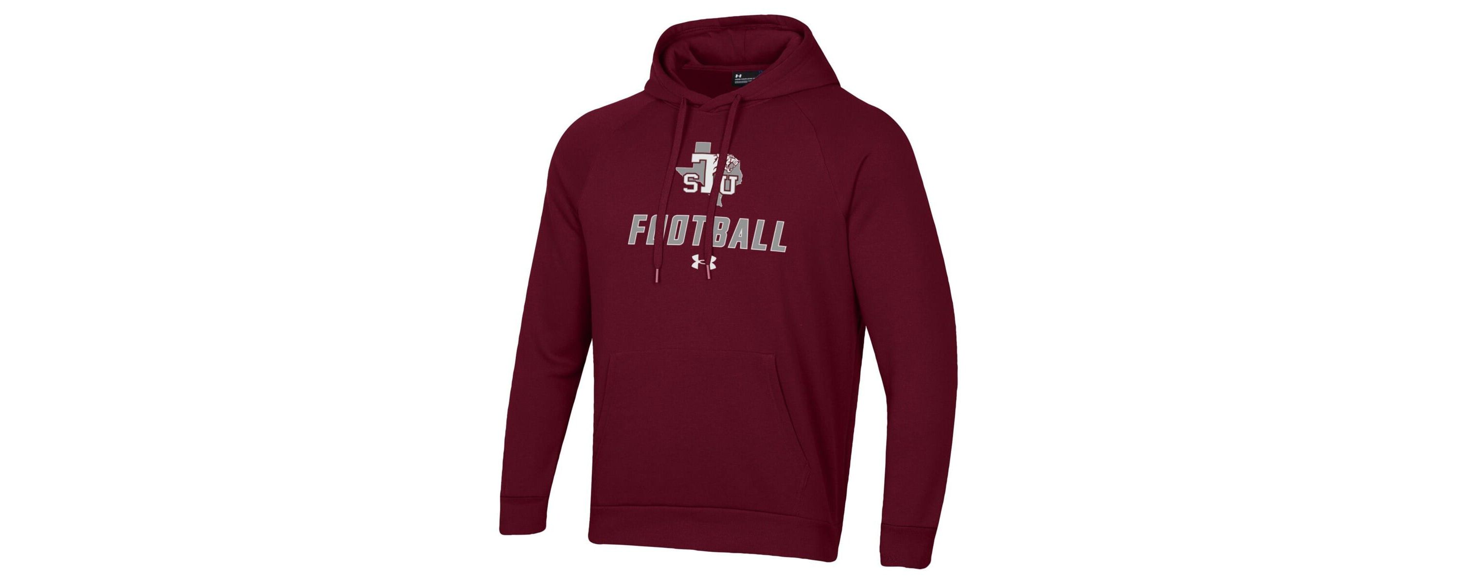 NCAA Under Armour Texas Southern Tigers Football Rival Fleece Pullover Hoodie