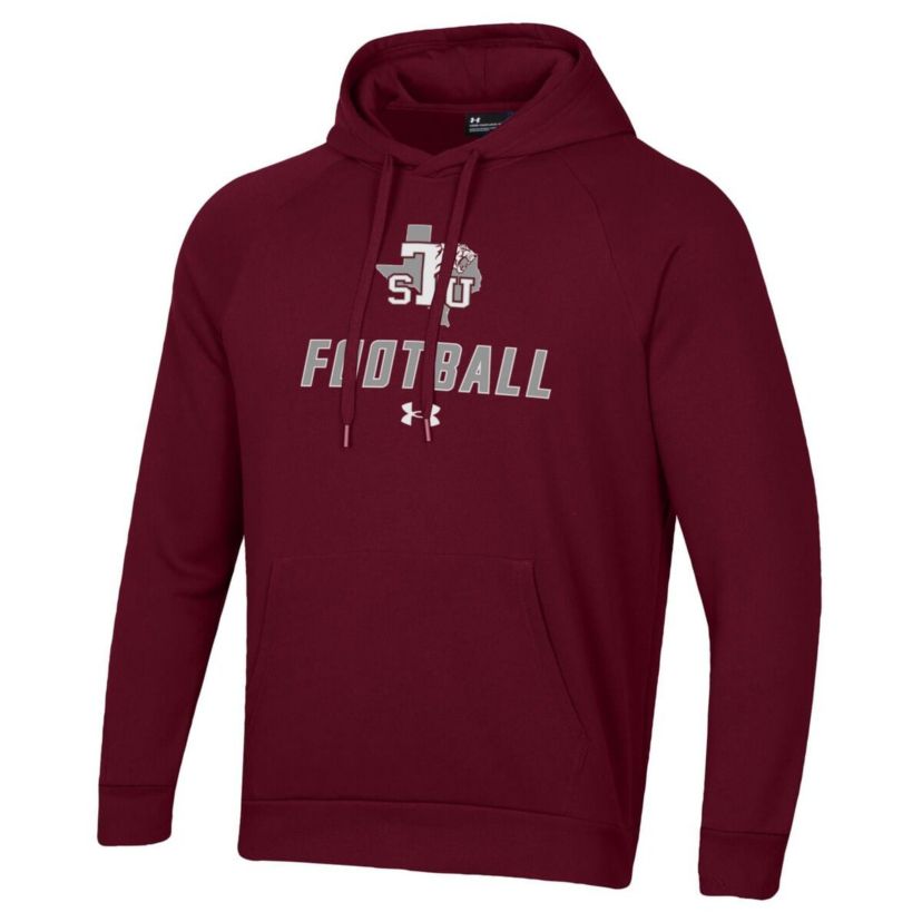 NCAA Under Armour Texas Southern Tigers Football Rival Fleece Pullover Hoodie