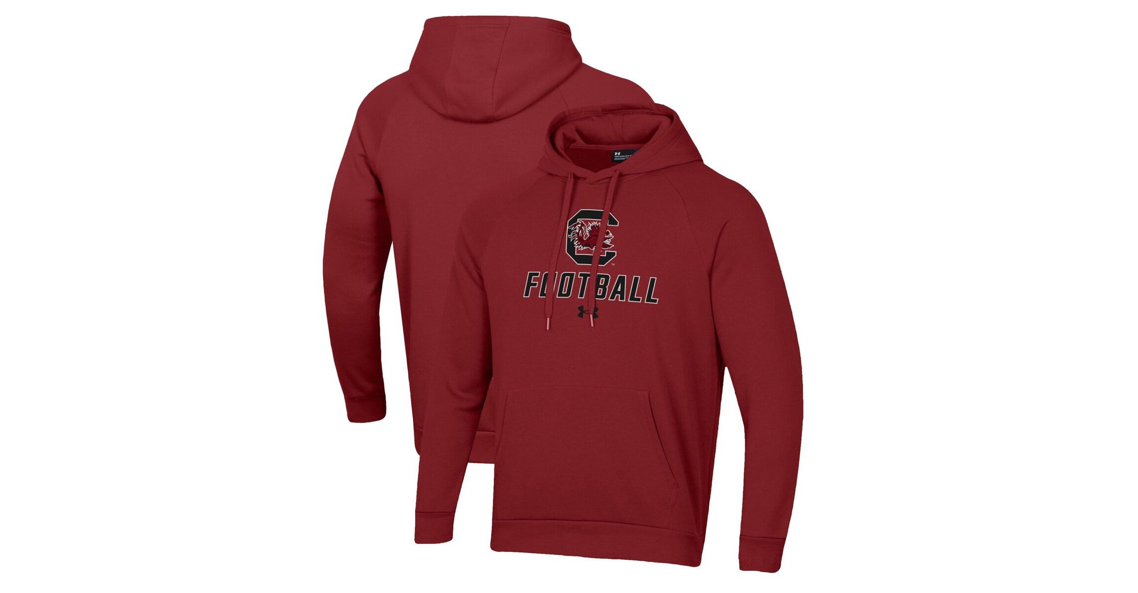 NCAA Under Armour South Carolina Gamecocks Football Rival Fleece Pullover Hoodie