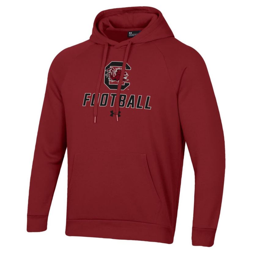 NCAA Under Armour South Carolina Gamecocks Football Rival Fleece Pullover Hoodie