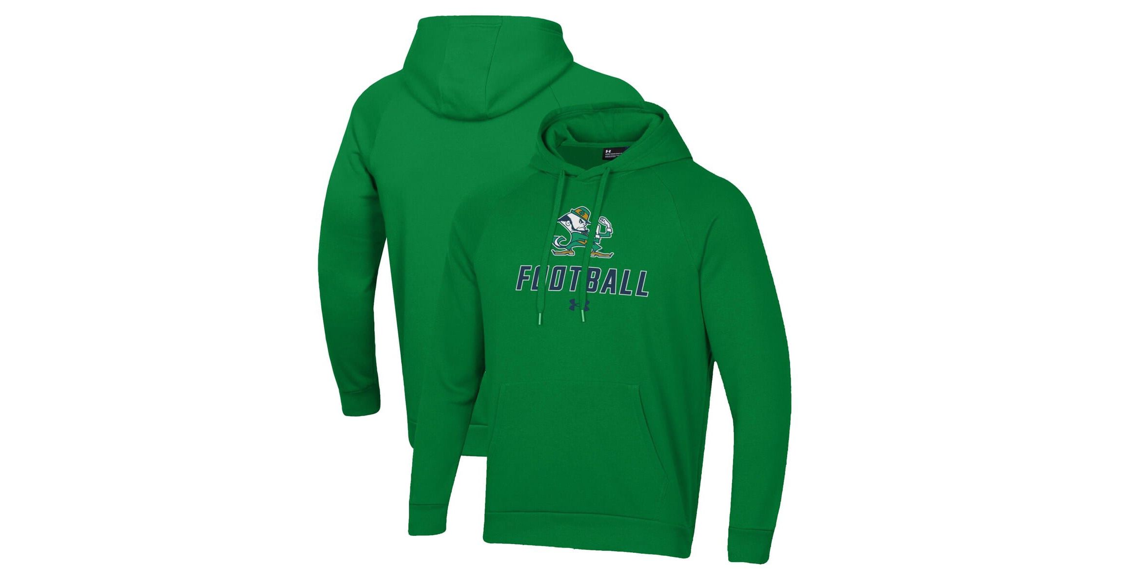NCAA Under Armour Notre Dame Fighting Irish Football Rival Fleece Pullover Hoodie