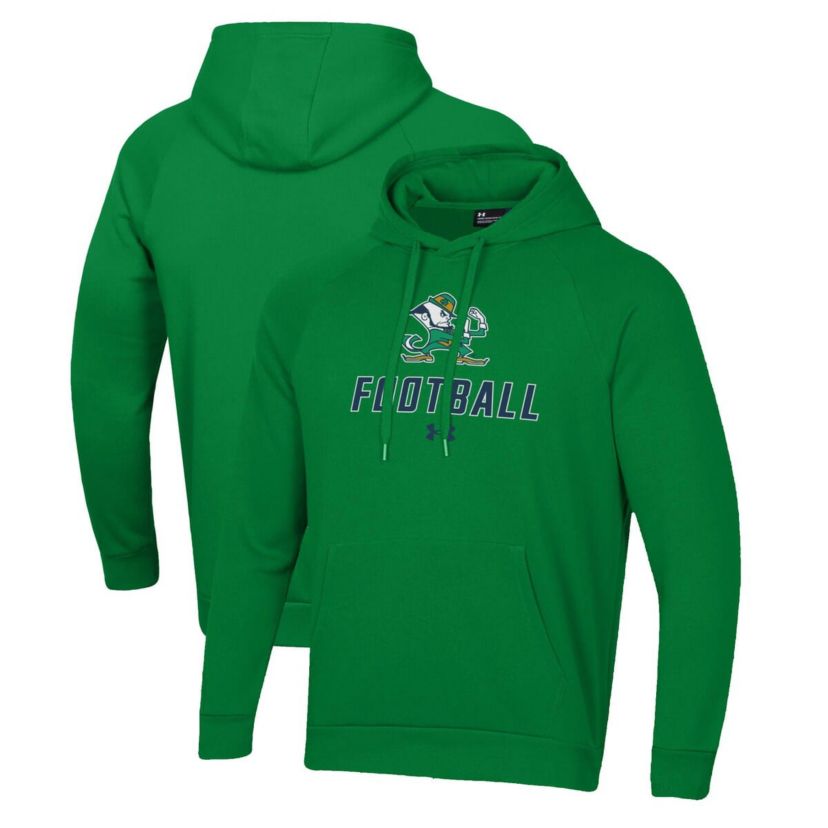 NCAA Under Armour Notre Dame Fighting Irish Football Rival Fleece Pullover Hoodie