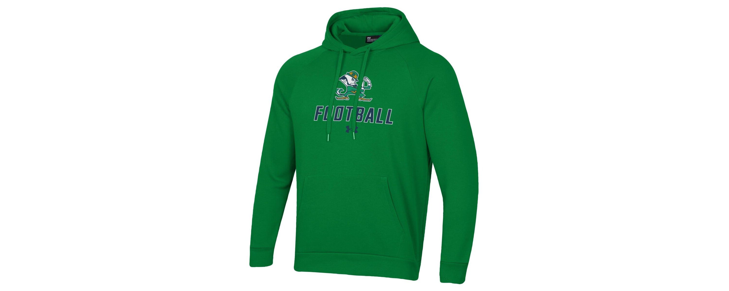 NCAA Under Armour Notre Dame Fighting Irish Football Rival Fleece Pullover Hoodie