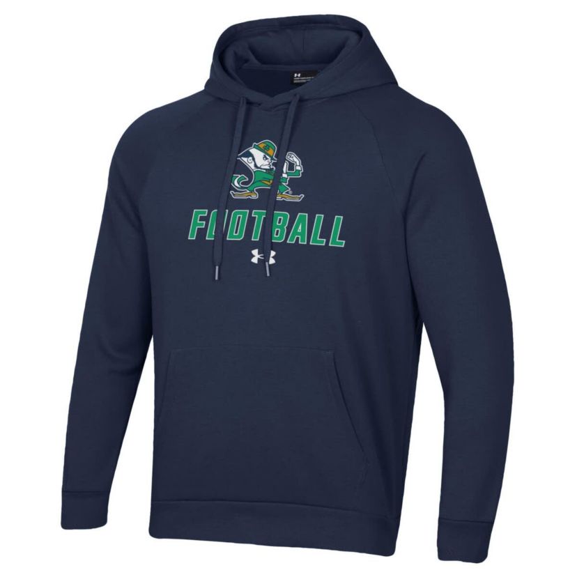 NCAA Under Armour Notre Dame Fighting Irish Football Rival Fleece Pullover Hoodie