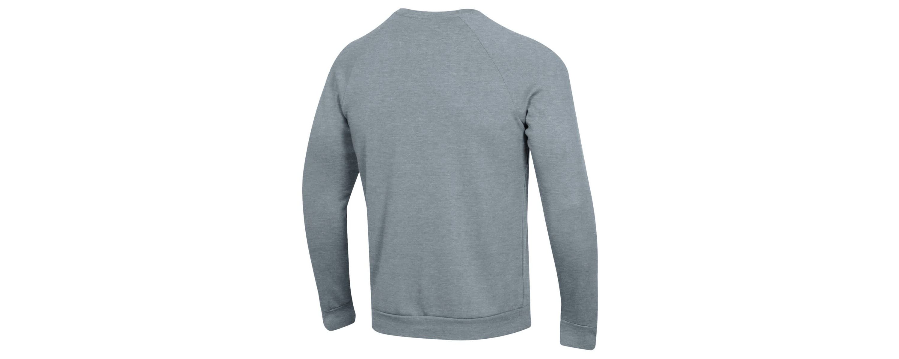 NCAA Under Armour Grey Jackson State Tigers Football Rival Fleece Raglan Pullover Sweatshirt