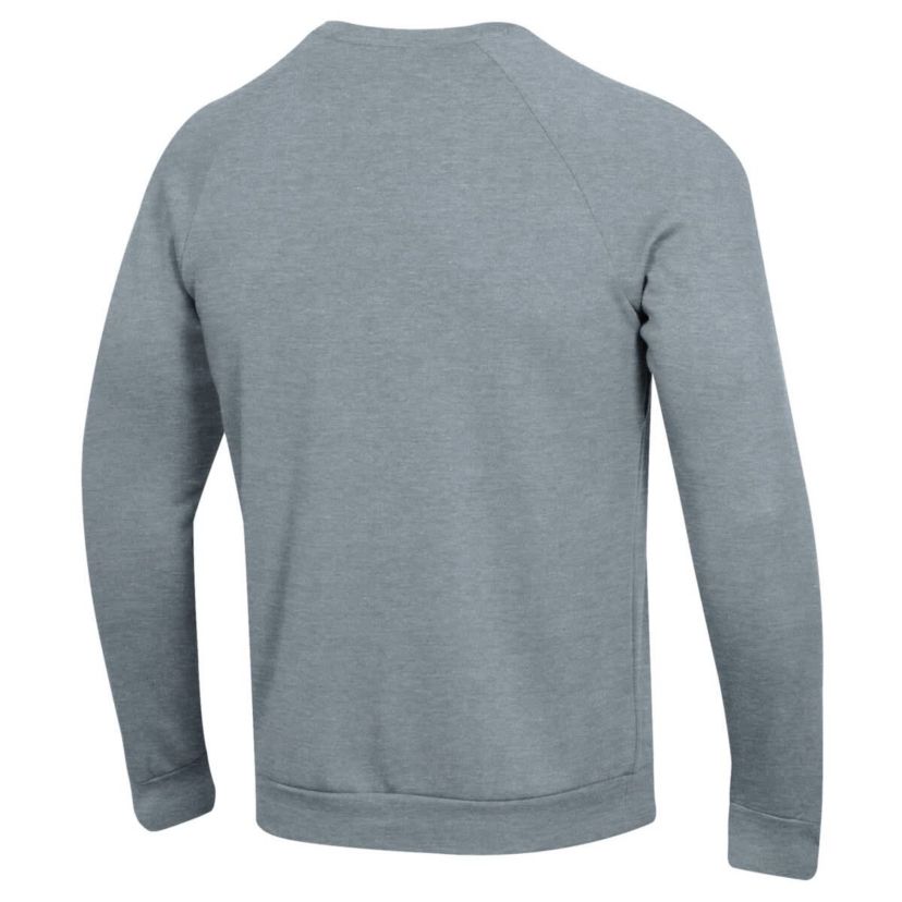 NCAA Under Armour Grey Jackson State Tigers Football Rival Fleece Raglan Pullover Sweatshirt