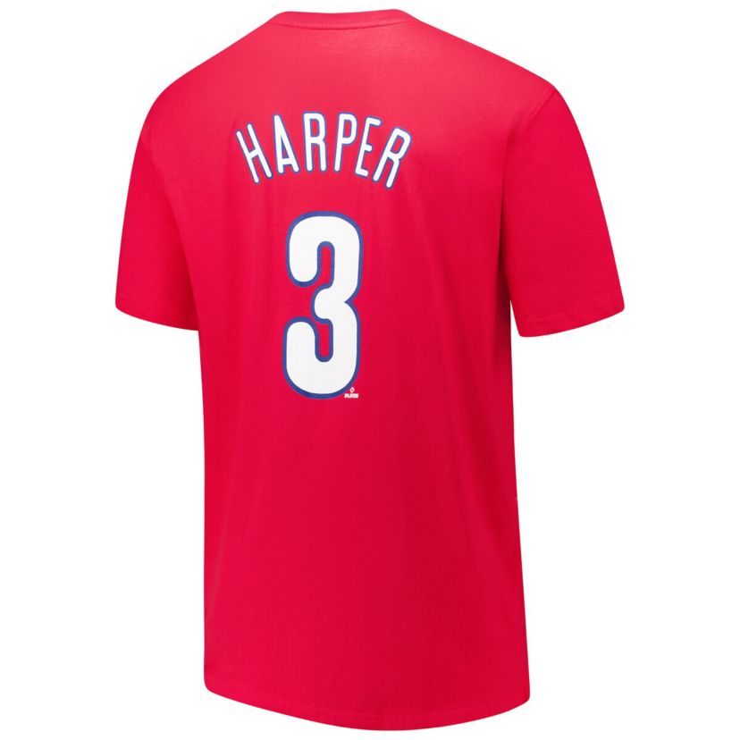 MLB Fanatics Bryce Harper Philadelphia Phillies Big & Tall Name & Number T-Shirt