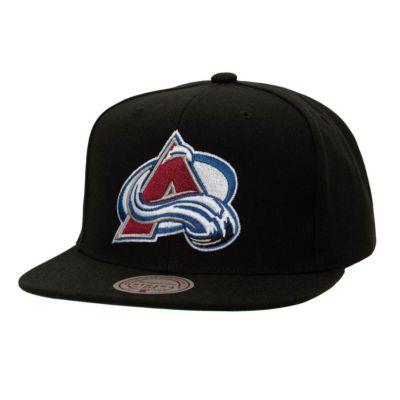 Mitchell & Ness Men's NHL Colorado Avalanche Core Top Spot Snapback Hat, Black