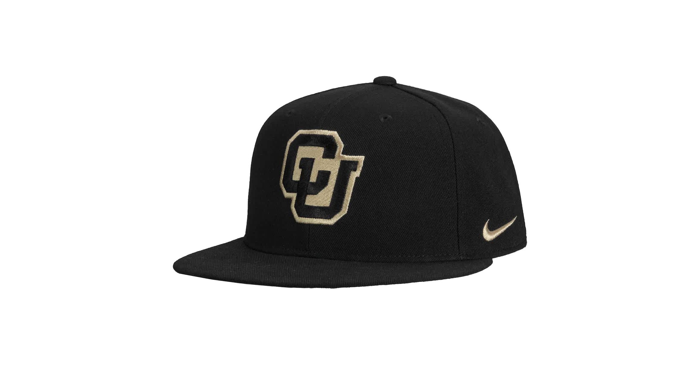 NCAA Nike Colorado Buffaloes Prime Pro Flat Brim Fitted Hat