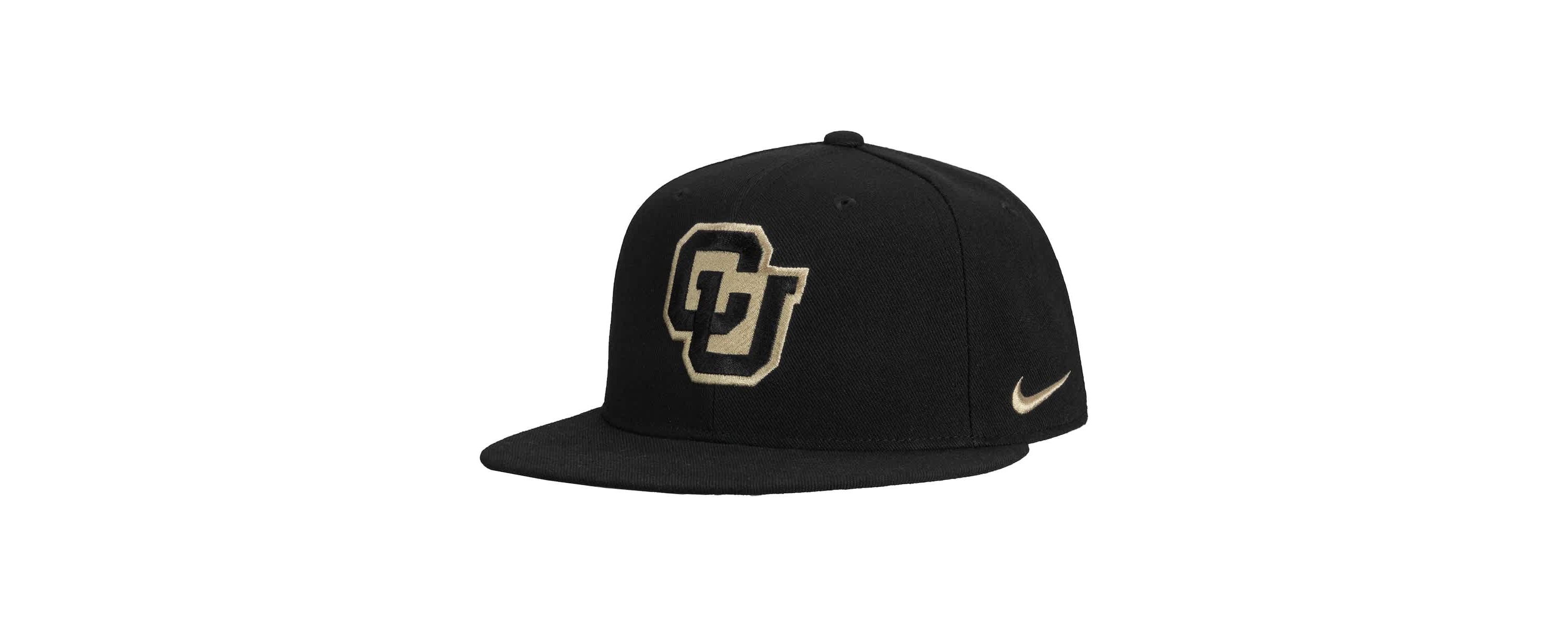 NCAA Nike Colorado Buffaloes Prime Pro Flat Brim Fitted Hat