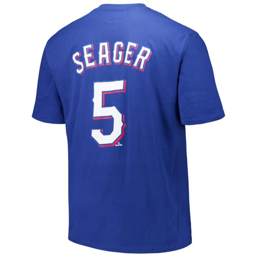 MLB Fanatics Corey Seager Texas Rangers Big & Tall Name & Number T-Shirt