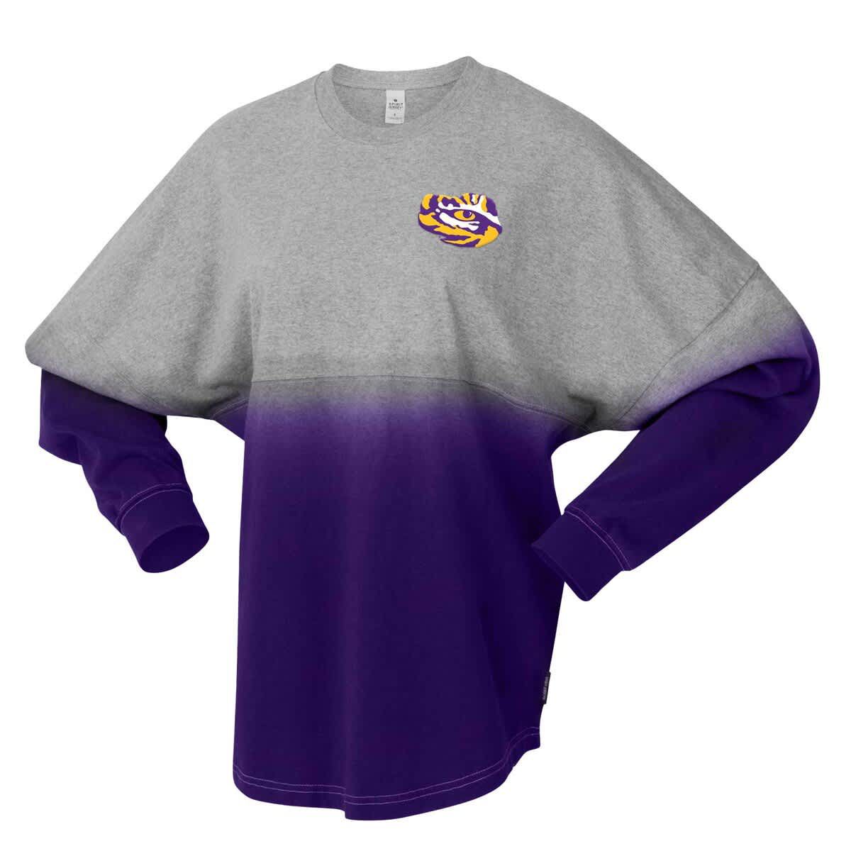 NCAA Unisex LSU Tigers Ombre Long Sleeve T-Shirt