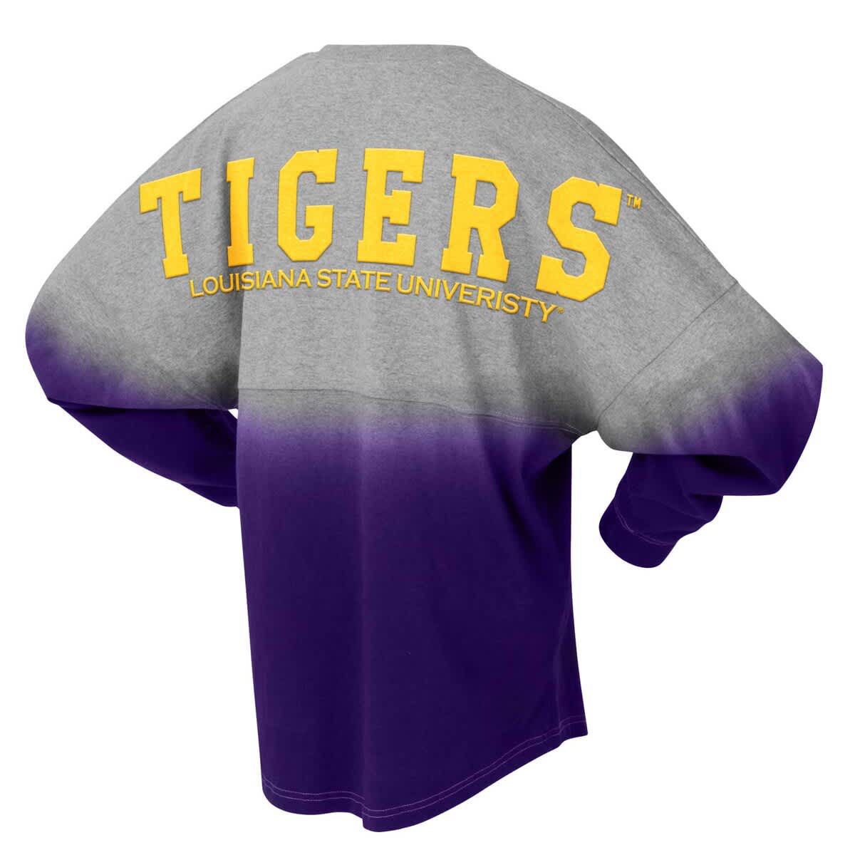 NCAA Unisex LSU Tigers Ombre Long Sleeve T-Shirt