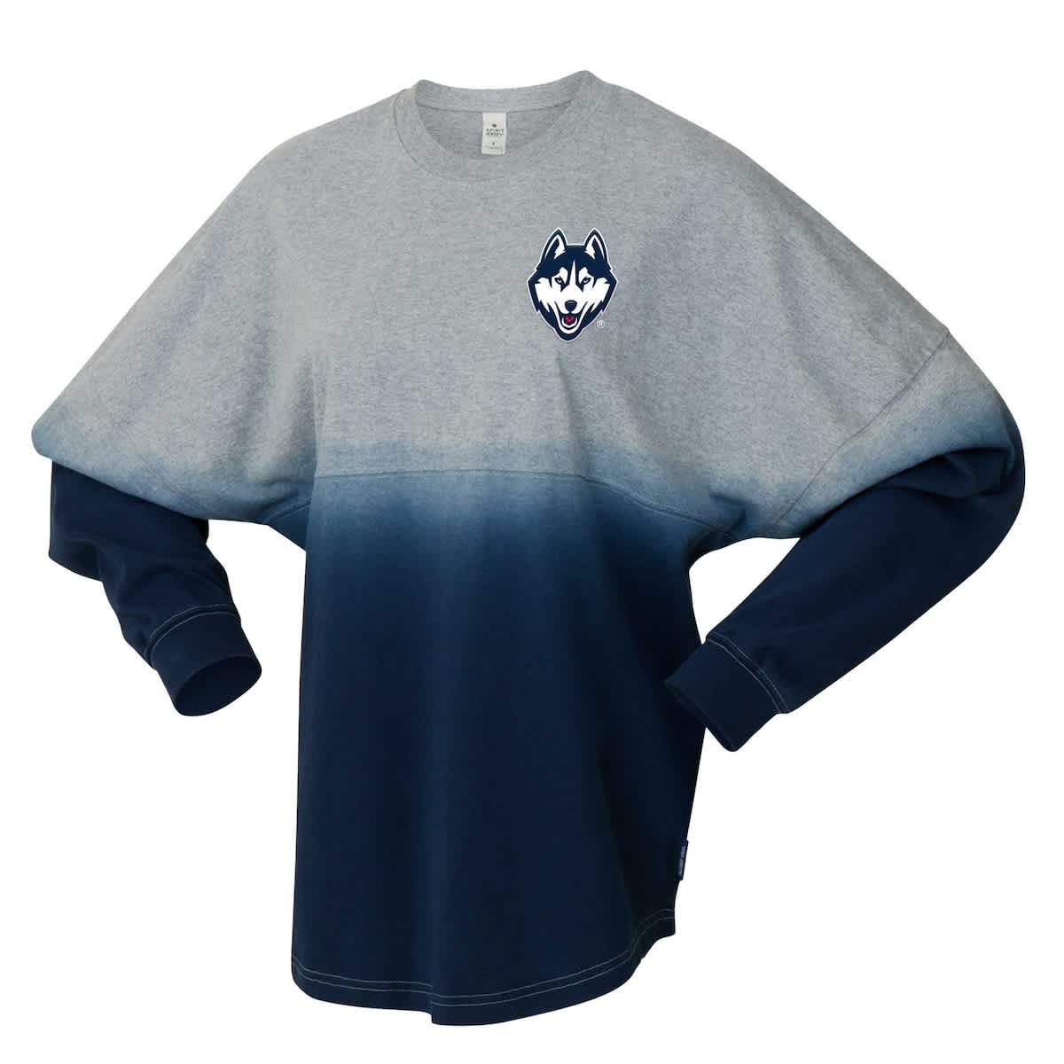 Connecticut Huskies NCAA Unisex UConn Huskies Ombre Long Sleeve T-Shirt